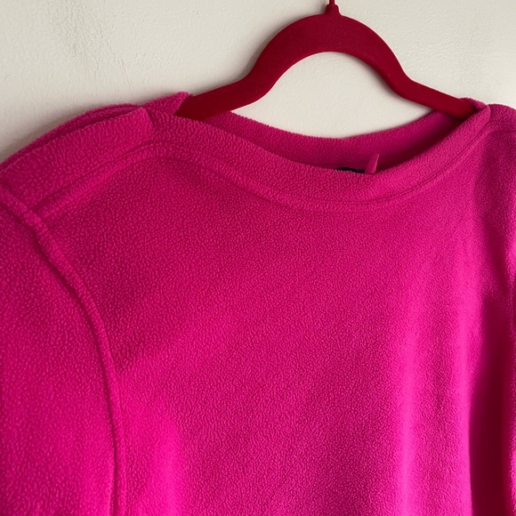 Lands End Boatneck Fleece Sweatshirt Size M - Picture 3 of 5